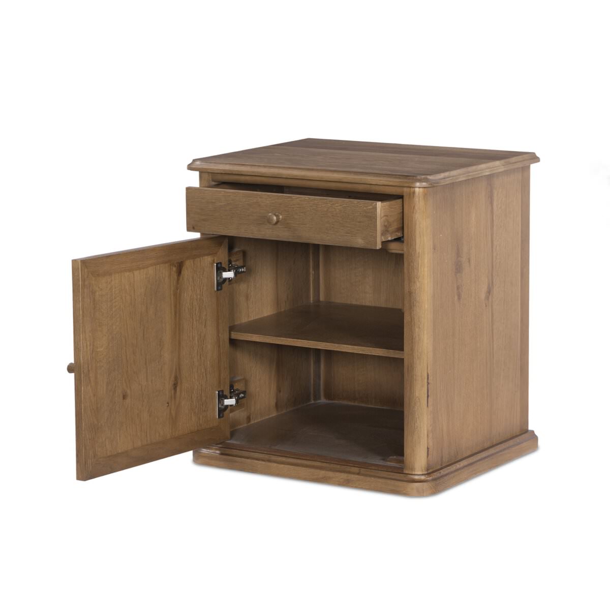 Table de chevet Poppy d'Amber Lewis x Four Hands, couleur marron selle