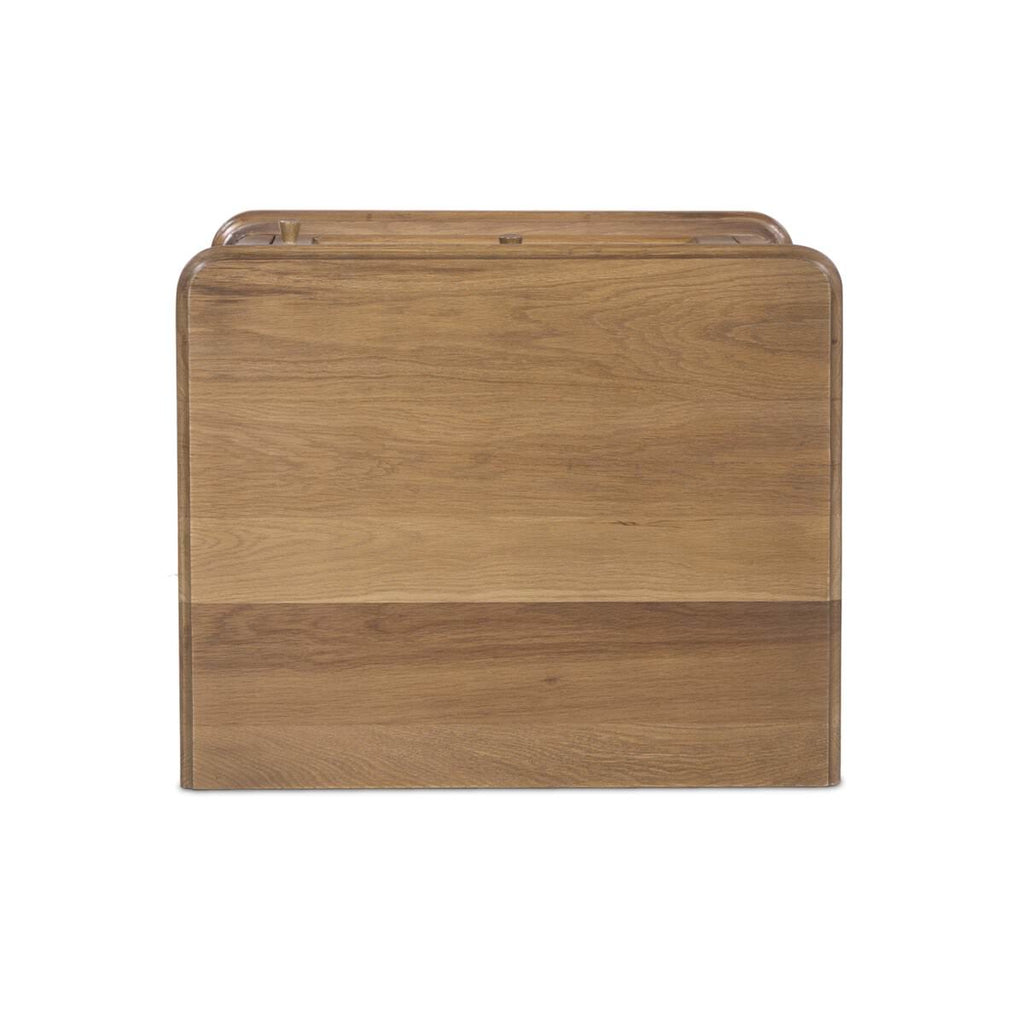 Table de chevet Poppy d'Amber Lewis x Four Hands, couleur marron selle