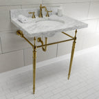 Robinet de salle de bain à entraxe large de style classique américain