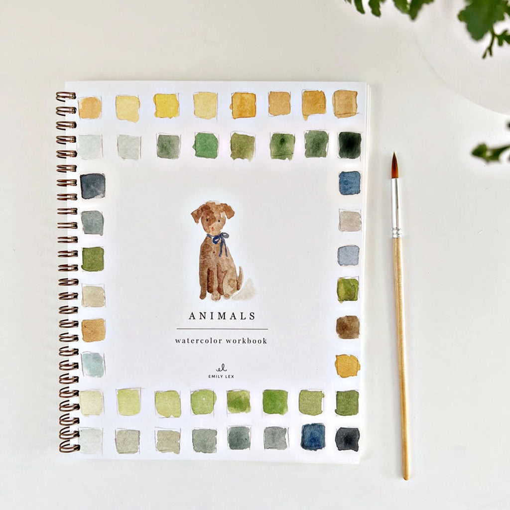 Cahier d'aquarelle sur les animaux