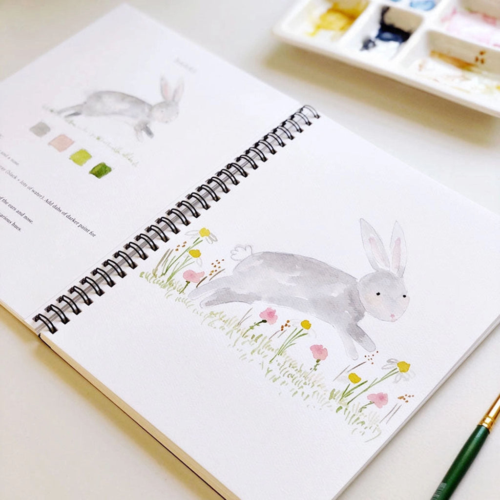 Cahier d'aquarelle sur les animaux