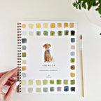 Cahier d'aquarelle sur les animaux