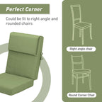 Ensemble de 4 coussins pour chaise de patio à dossier haut Aoodor, 46 x 21 x 4 pouces (coussins seulement)