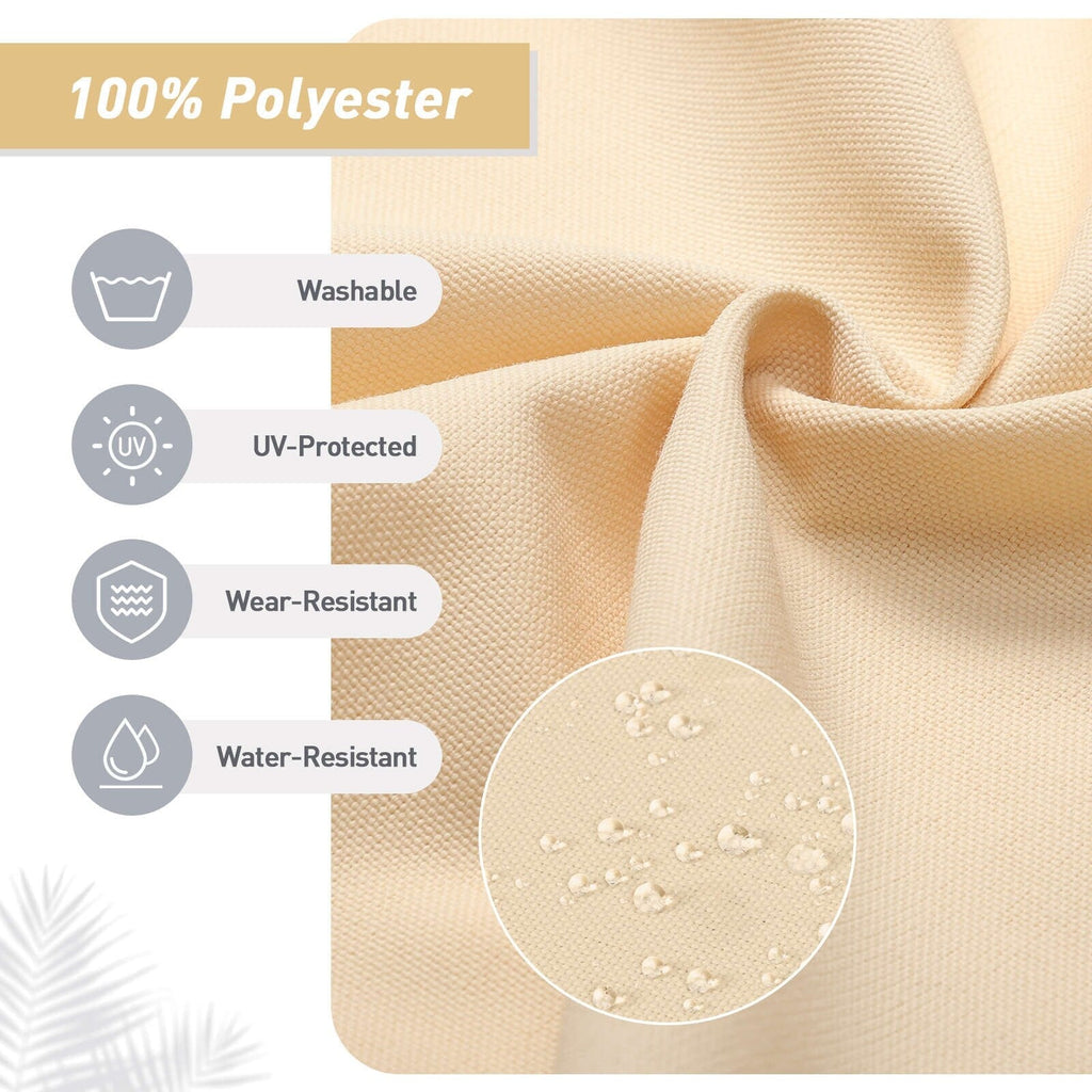 Ensemble de 4 coussins pour chaise de patio à dossier haut Aoodor, 46 x 21 x 4 pouces (coussins seulement)