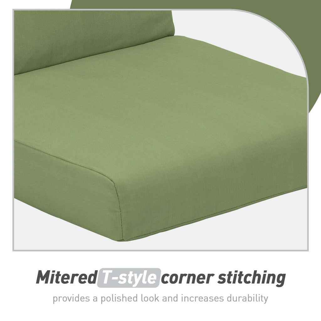 Ensemble de 4 coussins pour chaise de patio à dossier haut Aoodor, 46 x 21 x 4 pouces (coussins seulement)