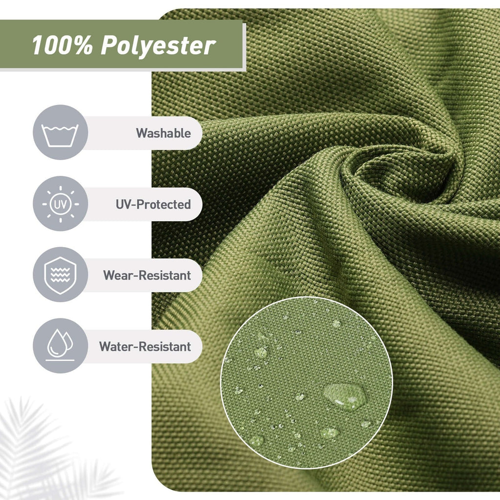 Ensemble de 4 coussins pour chaise de patio à dossier haut Aoodor, 46 x 21 x 4 pouces (coussins seulement)