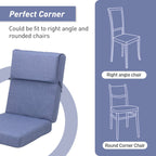 Ensemble de 4 coussins pour chaise de patio à dossier haut Aoodor, 46 x 21 x 4 pouces (coussins seulement)