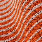 Tapis de sol à poils longs Chilewich Apricot Domino 