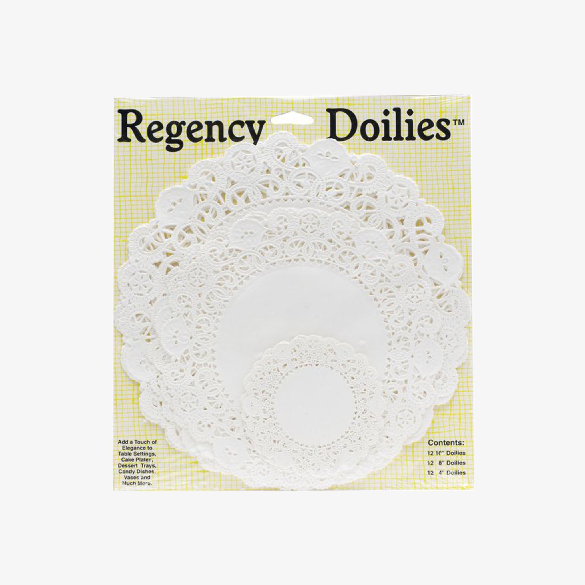 Napperons en papier assortis - Lot de 36