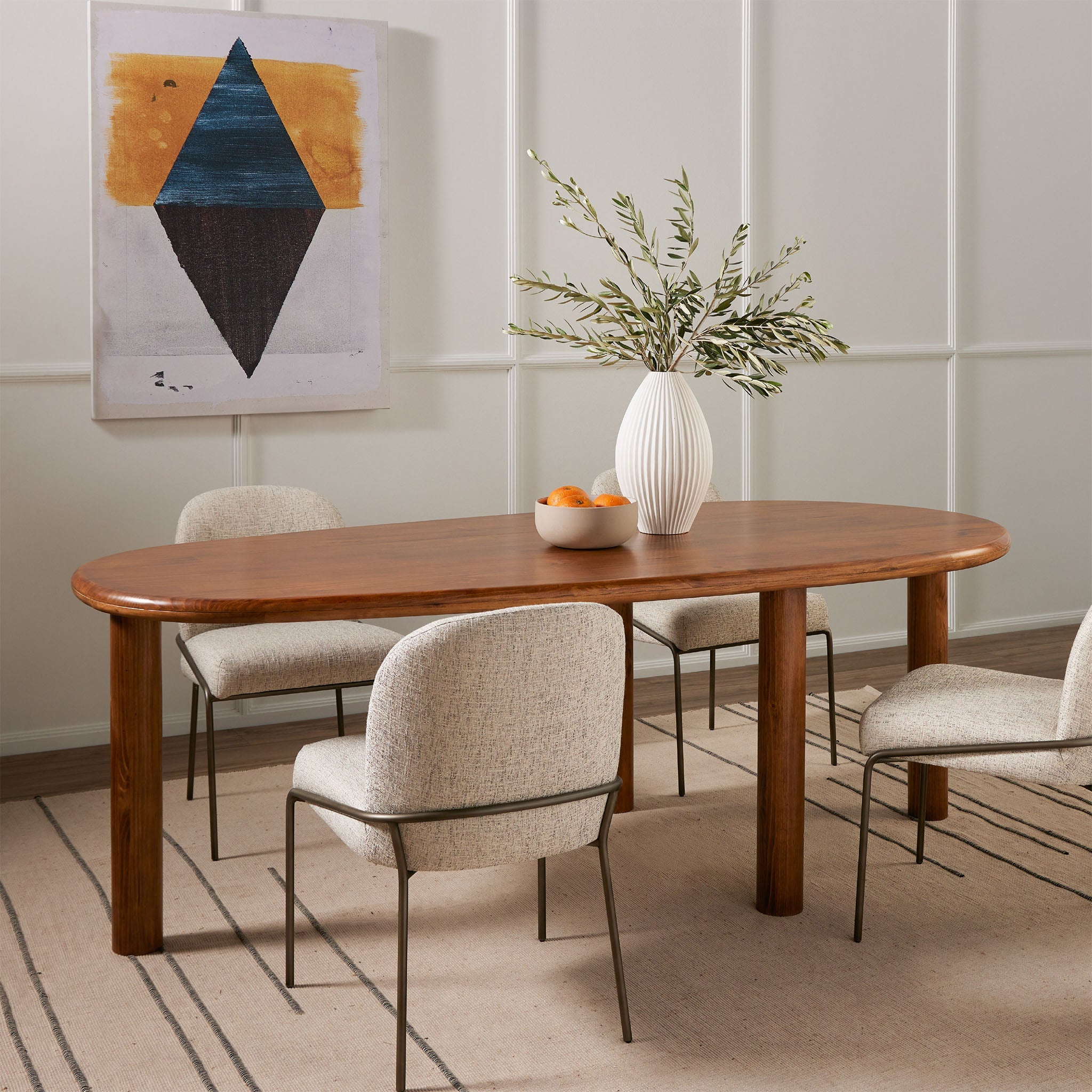 Chaise de salle à manger Four Hands Astrud couleur étain Lyon