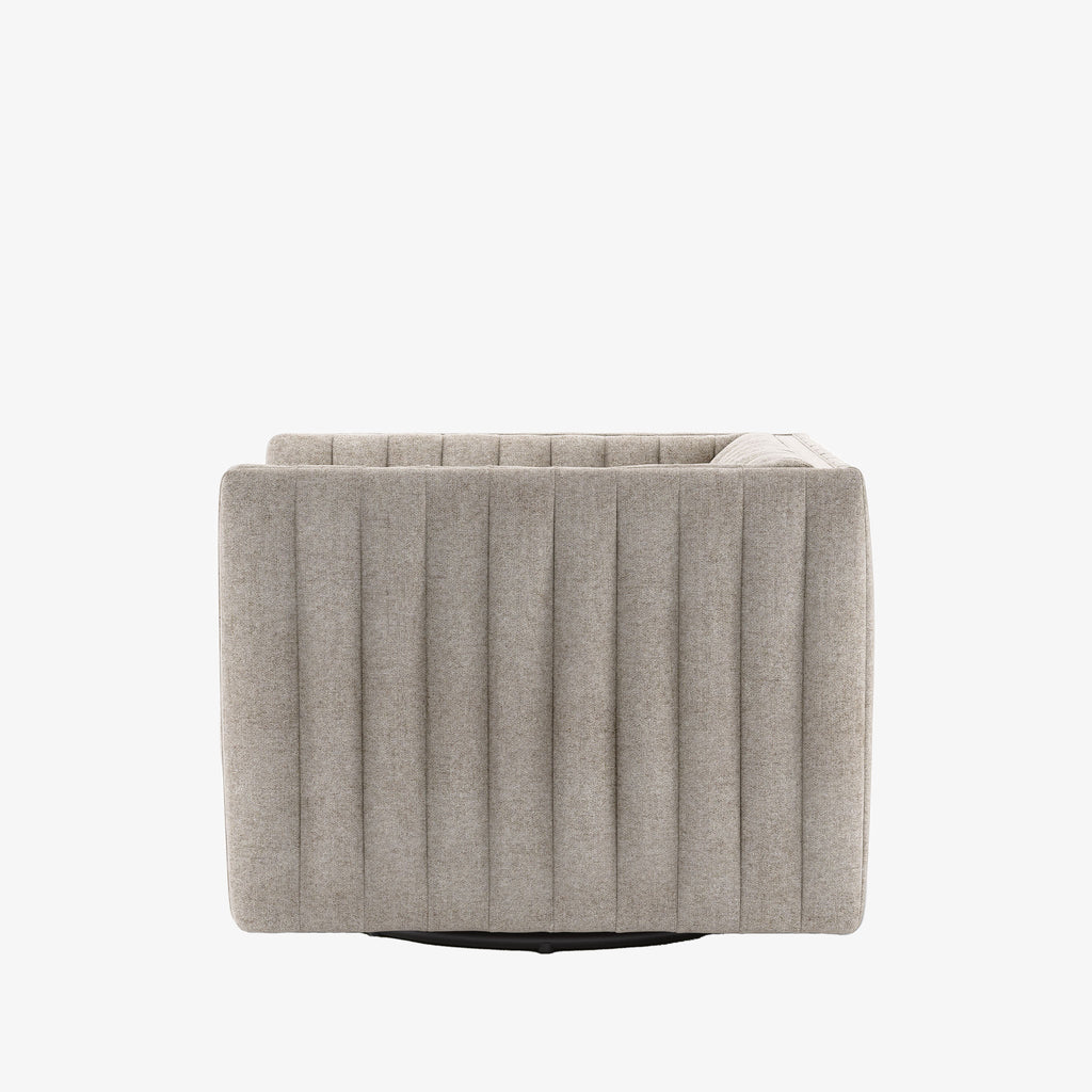 Fauteuil pivotant Augustine de Four Hands, coloris Orly naturel 