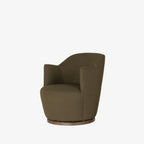 Fauteuil pivotant Four Hands Aurora en boucle olive