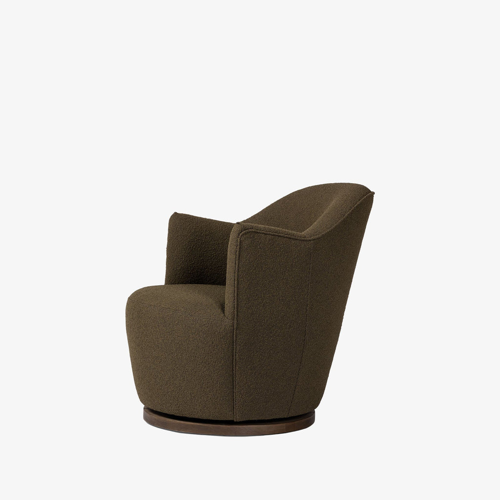 Fauteuil pivotant Four Hands Aurora en boucle olive