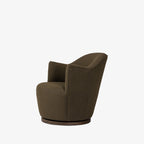 Fauteuil pivotant Four Hands Aurora en boucle olive