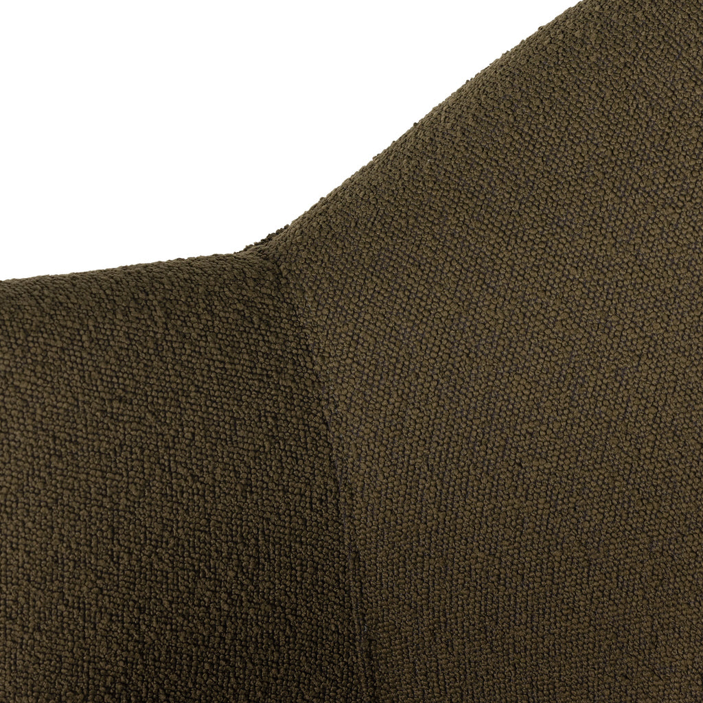 Fauteuil pivotant Four Hands Aurora en boucle olive