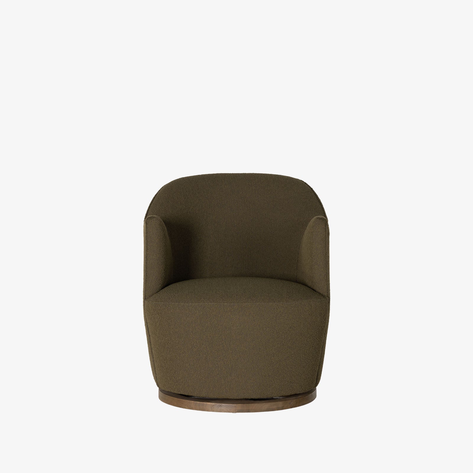 Fauteuil pivotant Four Hands Aurora en boucle olive