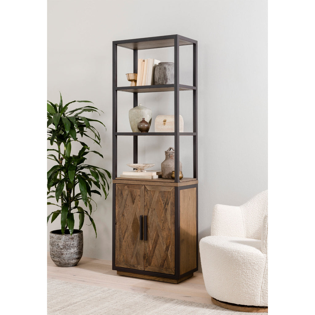 Fauteuil pivotant Aurora de Four Hands, coloris Knoll Natural