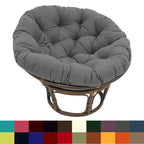 Fauteuil Papasan Bali en rotin de 107 cm avec coussin en sergé