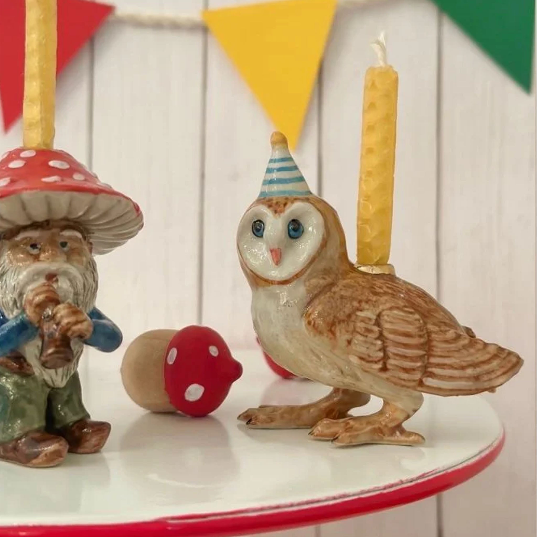 Décoration de gâteau Chouette effraie