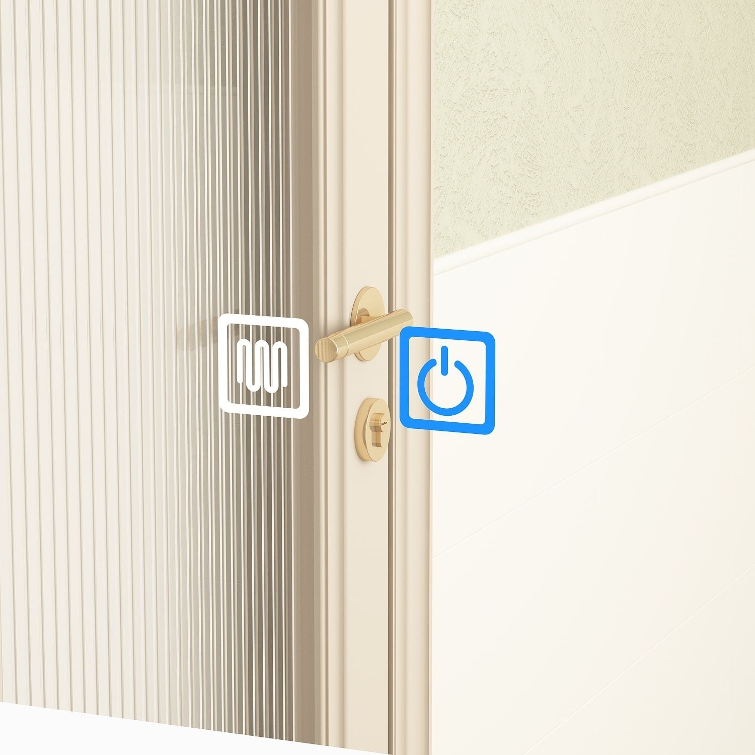 Armoire à pharmacie murale blanche avec miroir LED antibuée 6000K