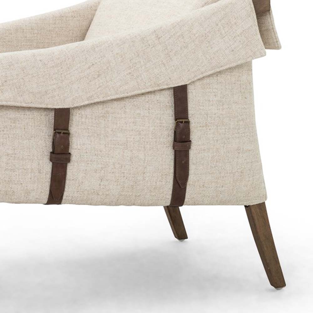 Fauteuil Bauer Four Hands - Crème Thames