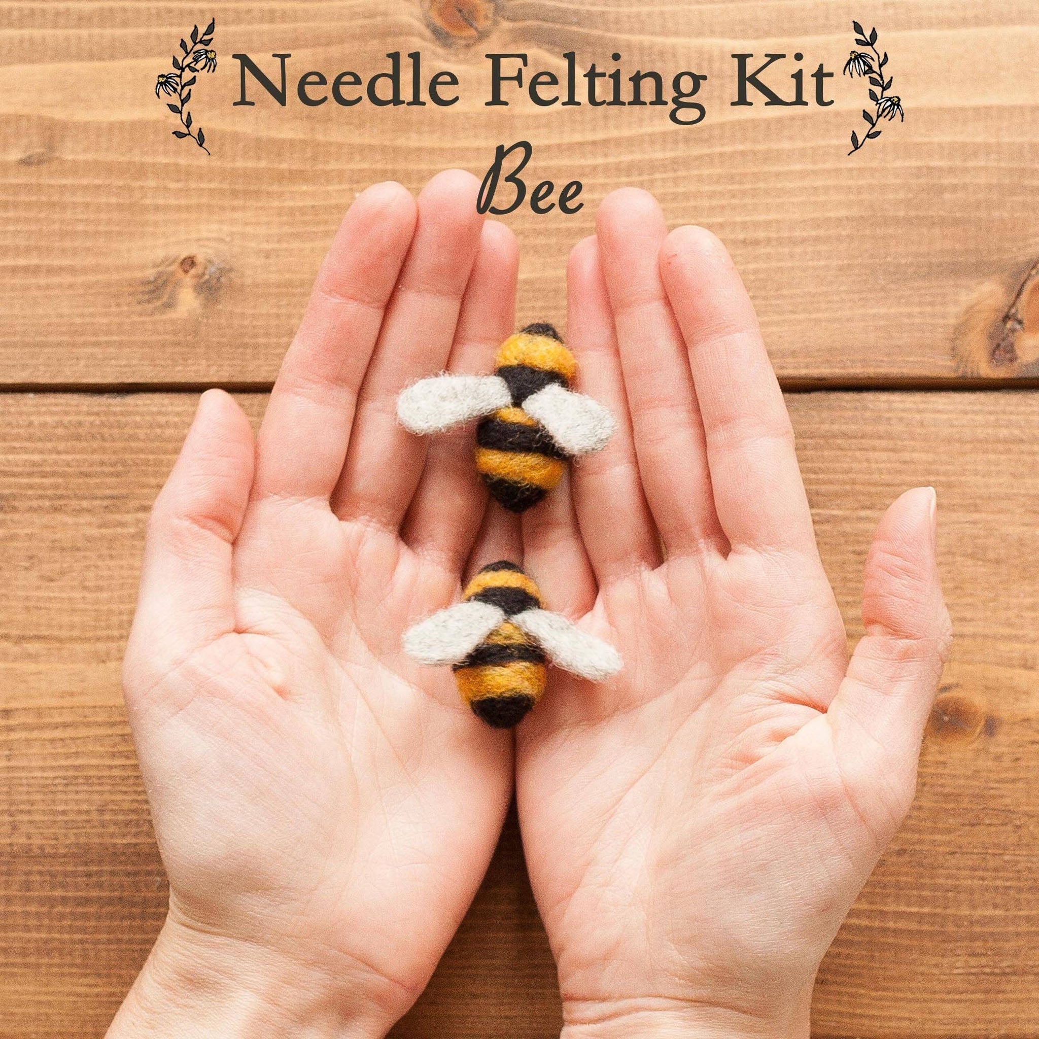 Kit de feutrage à l'aiguille Abeilles