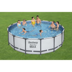 Piscine hors sol ronde Bestway Steel Pro MAX avec pompe et couverture