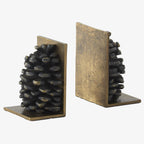 Serre-livres en fonte en forme de pomme de pin