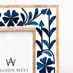 Cadre photo incrusté Blue Belle