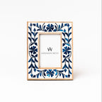 Cadre photo incrusté Blue Belle