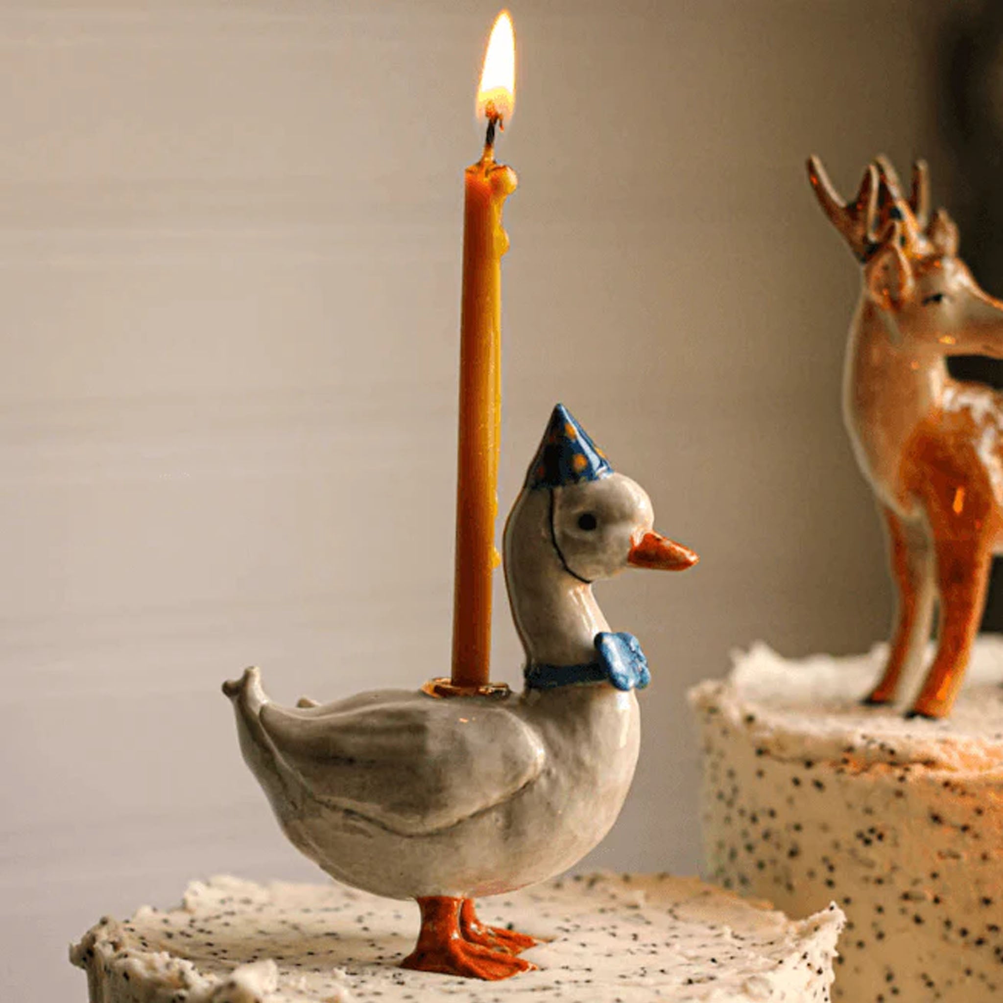 Décoration de gâteau Oie bleue