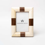 Cadre photo en os et en bois