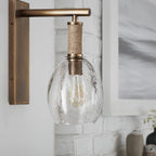 Applique murale Palecek Bronson en laiton