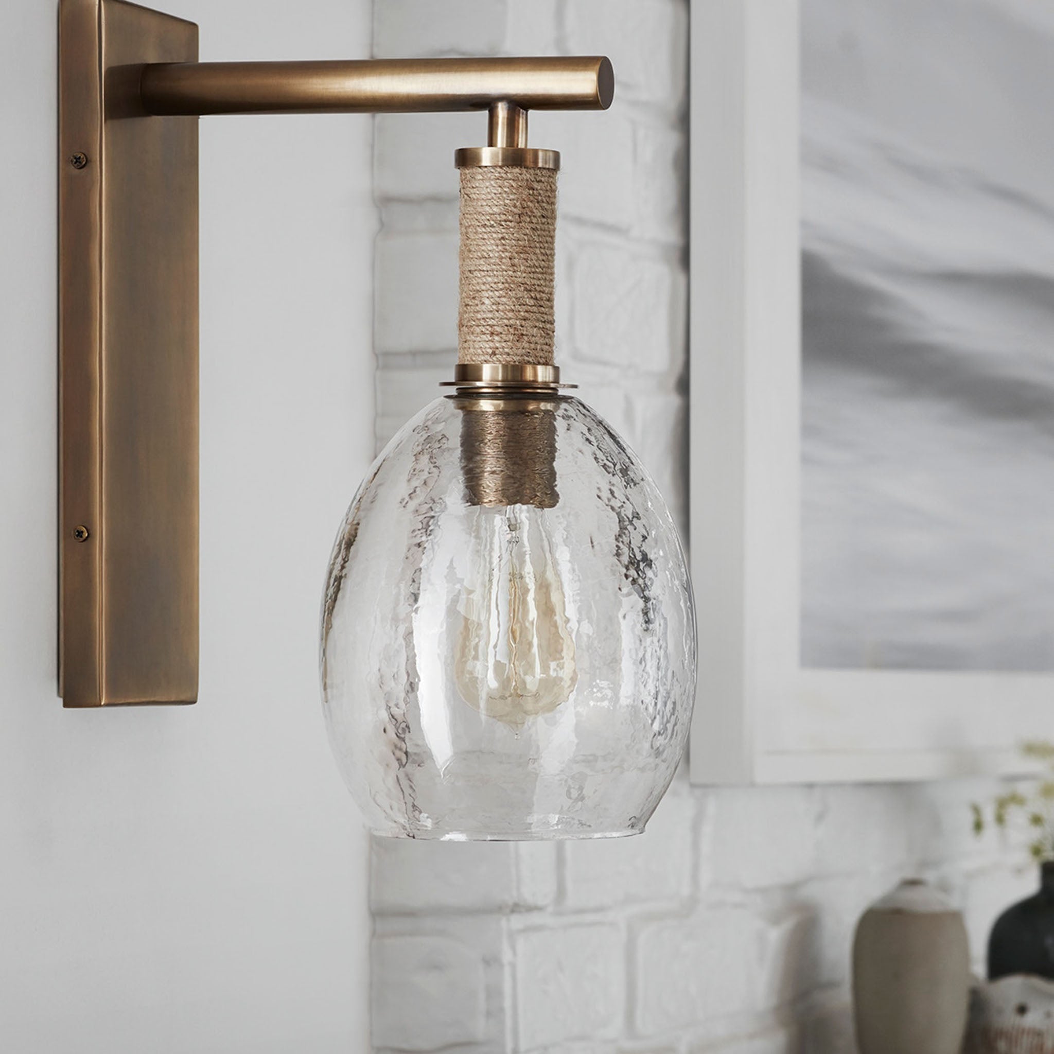 Applique murale Palecek Bronson en laiton