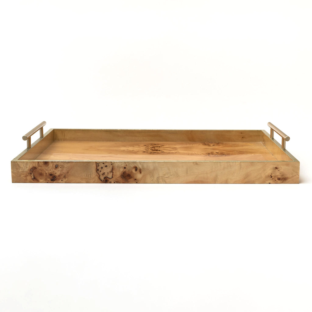 Plateau en loupe de bois