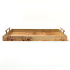 Plateau en loupe de bois