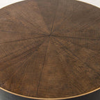 Table basse ronde Four Hands Perry 40 en ébène clair