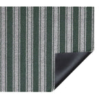 Tapis à poils longs rayé Chilewich Boardwalk - Fougère