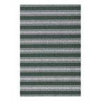 Tapis à poils longs rayé Chilewich Boardwalk - Fougère