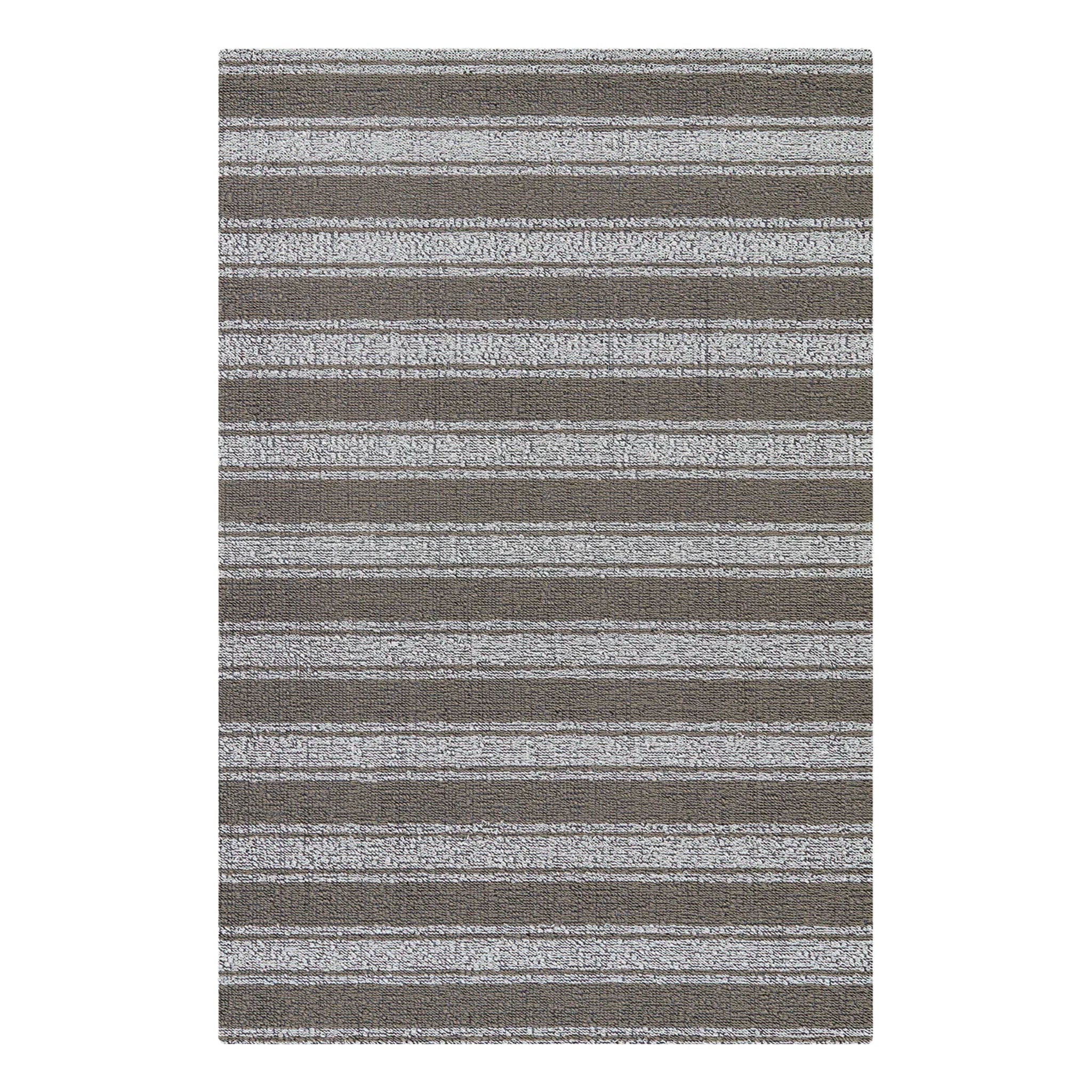 Tapis à poils longs Chilewich Boardwalk Stripe - Noyer