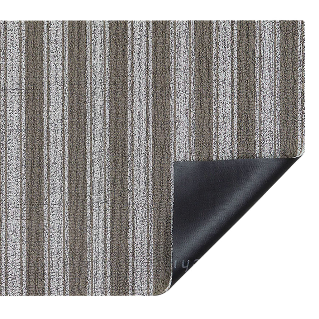 Tapis à poils longs Chilewich Boardwalk Stripe - Noyer