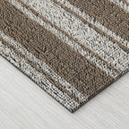 Tapis à poils longs Chilewich Boardwalk Stripe - Noyer