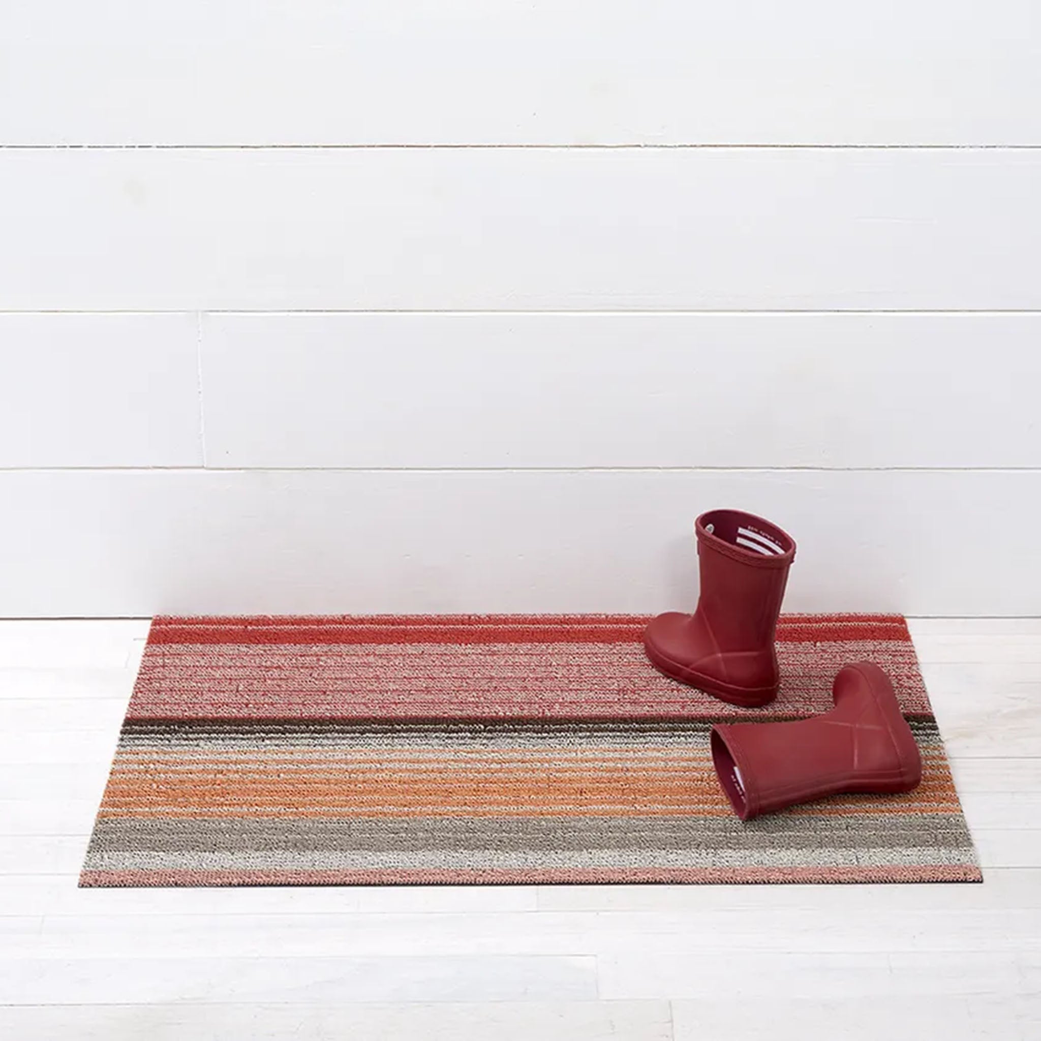 Tapis à poils longs Chilewich Pop Stripe Paprika