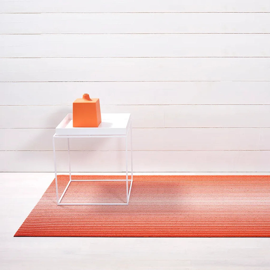 Tapis de sol à poils longs Chilewich Apricot Domino 