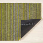 Tapis à poils longs Chilewich Citron à rayures fines 