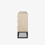 Buffet Carina blanchi à la chaux et à structure métallique