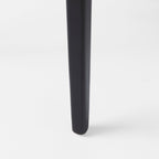 Chaise de salle à manger Amelia en rotin et bois noir (lot de 2)