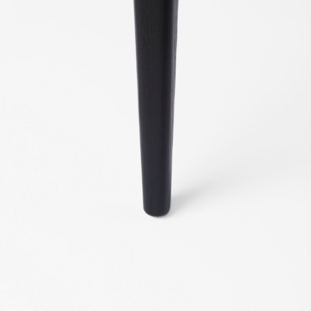 Fauteuil de salle à manger Amelia en rotin et bois noir (lot de 2)