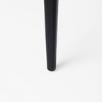 Fauteuil de salle à manger Amelia en rotin et bois noir (lot de 2)