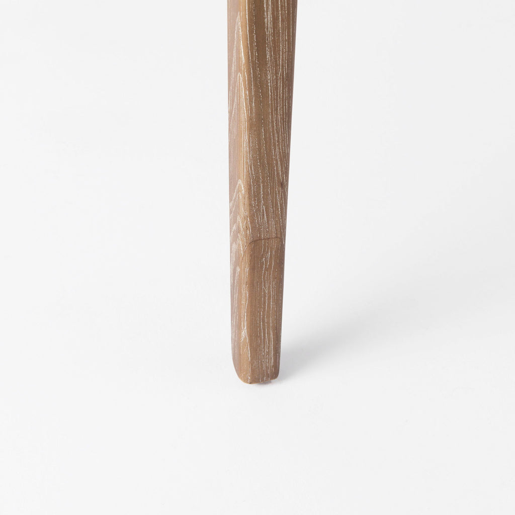 Chaise de salle à manger Amelia en rotin et bois, finition délavée (lot de 2)